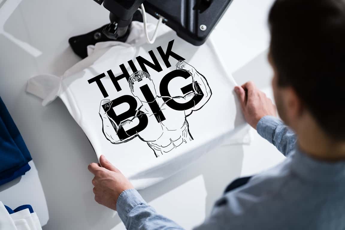 man do tshirt printing