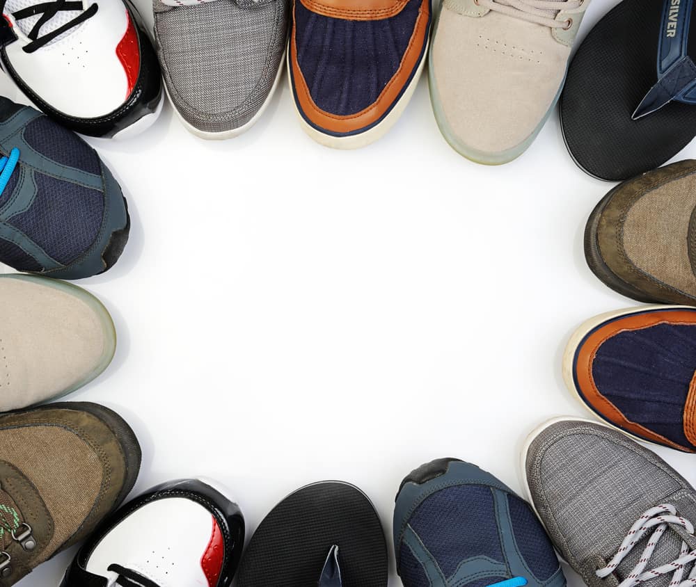 different types of man summer shoes