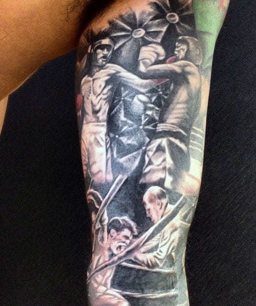 Man With Boxing Match Tattoo