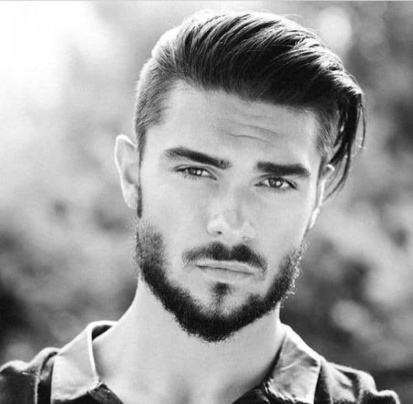 Man With Comb Over Trendy Hairstyle