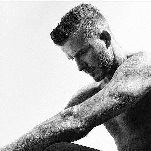 Man With Faux Hawk Old School Haircut And Shaved Sides