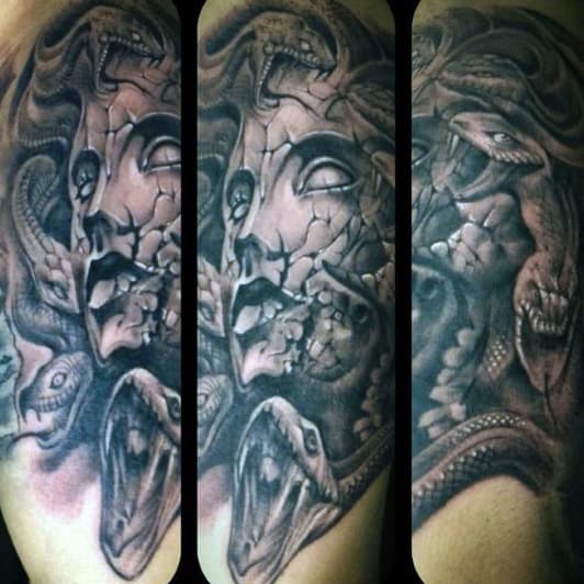 Man With Greek Art Tattoo