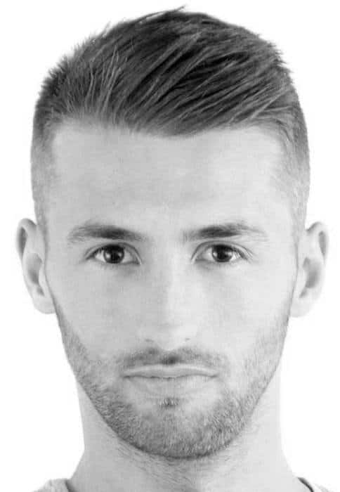 Man With Long Ivy League Haircut Modern Style