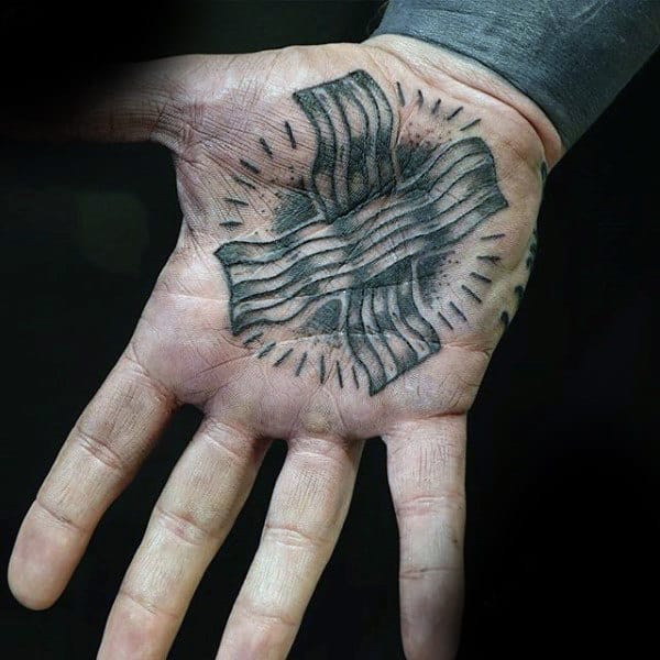 Man With Nice Tattoo On Palm
