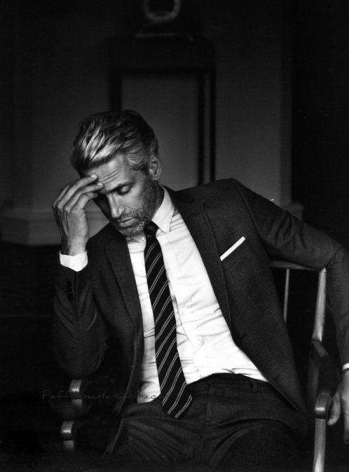 Man With Old School Hairstyle