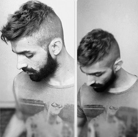 Man With Short Thin Hair Undercut