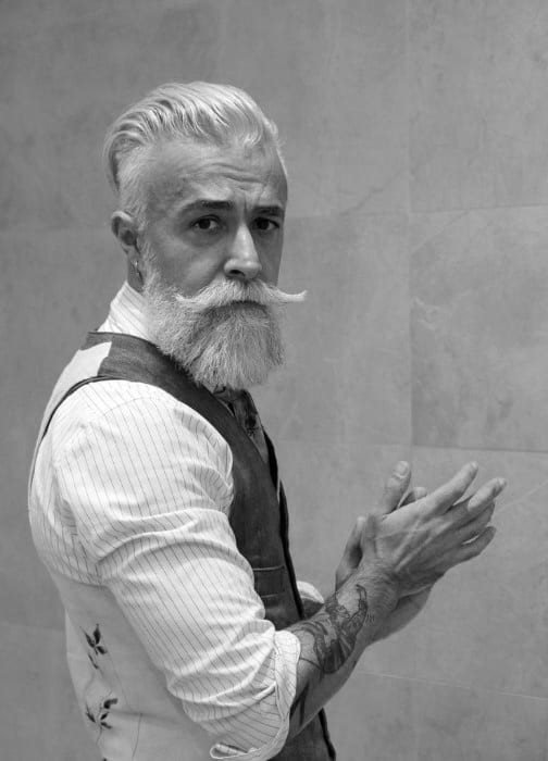 Man With Slicked Back Hair