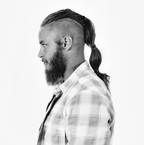 Man With Undercut On Long Hair