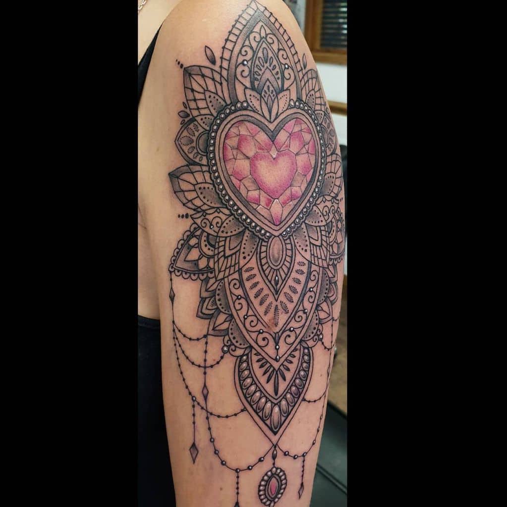 mandala upper arm tattoos for women becky_corfield_tattooist