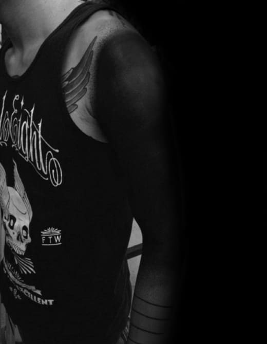 Manly Blackout Sleeve Tattoo Design Ideas For Men