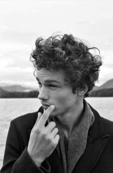 Manly Curly Long Hair For Men