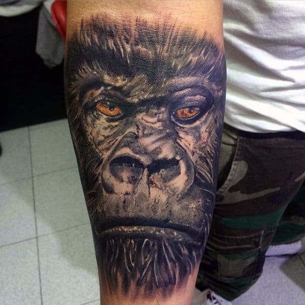 Manly Gorilla Tattoos For Guys