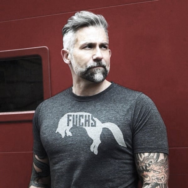Manly Grey Male Beard Style Ideas