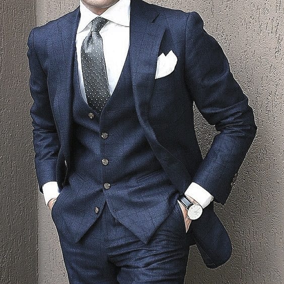 Manly Guys Navy Blue Suit Fashionable Suits