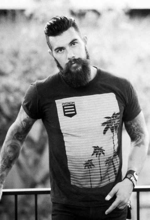 Manly Guys Slicked Back Hair