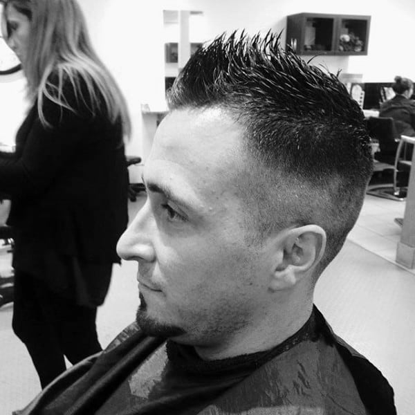 Manly Haircut Faux Hawk Fade Men