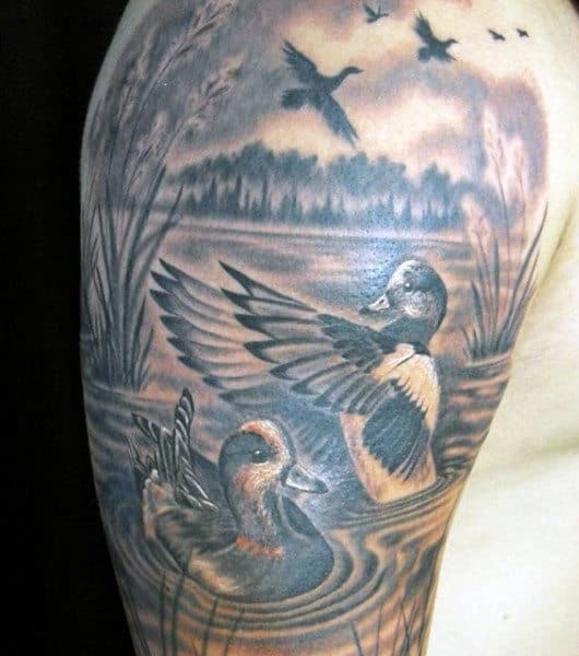 Manly Hunter Tattoo Design Inspiration For Men