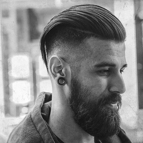 Manly Male Slick Back Short Hair