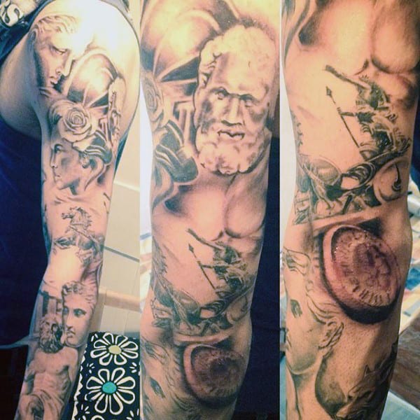 Manly Men's Greek Mythology Tattoo Designs