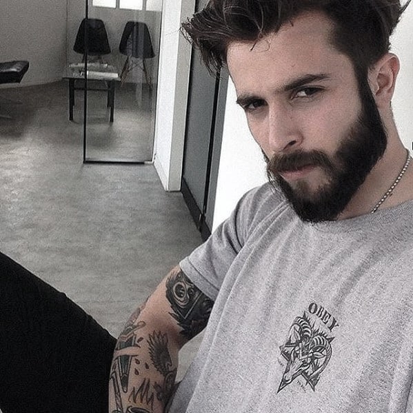 Manly Mens Medium Beard Style Ideas