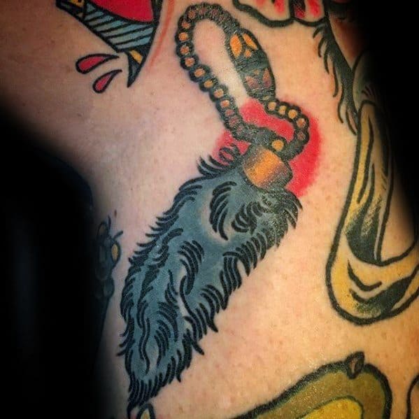 Manly Rabbit Foot Tattoo Design Ideas For Men On Arm