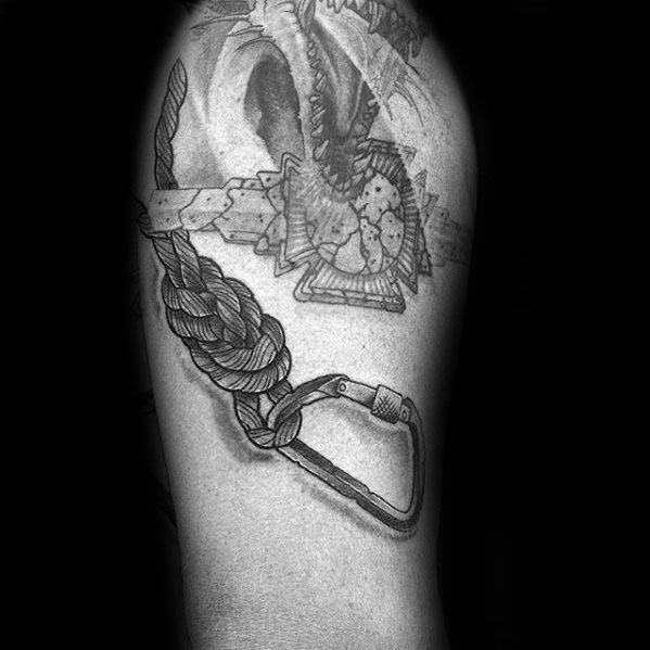 Manly Rock Climbing Tattoo Design Ideas For Men