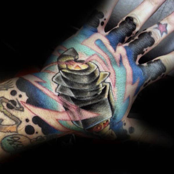 Manly Spark Plug Hand Tattoos For Guys