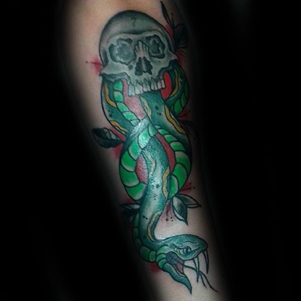 Manly The Dark Mark Tattoo Design Ideas For Men On Forearm