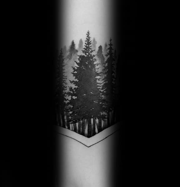Manly Tree Line Tattoos For Males