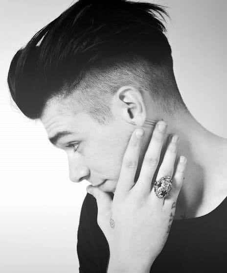 Manly Undercut Hair Men