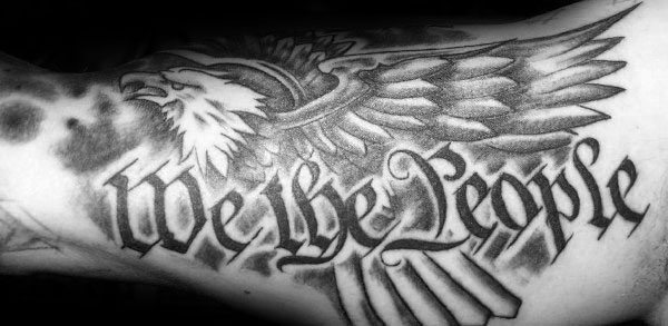 Manly We The People Eagle Male Arm Tattoo Design Inspiration