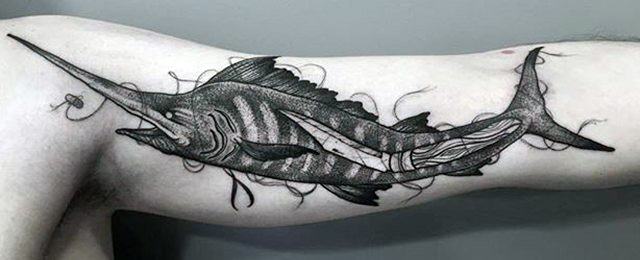 Marlin Tattoo Designs For Men