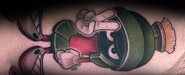 Marvin The Martian Tattoo Designs For Men