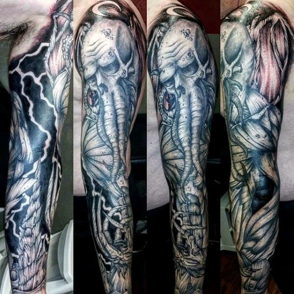 Masculine Demons And Angels Tattoo