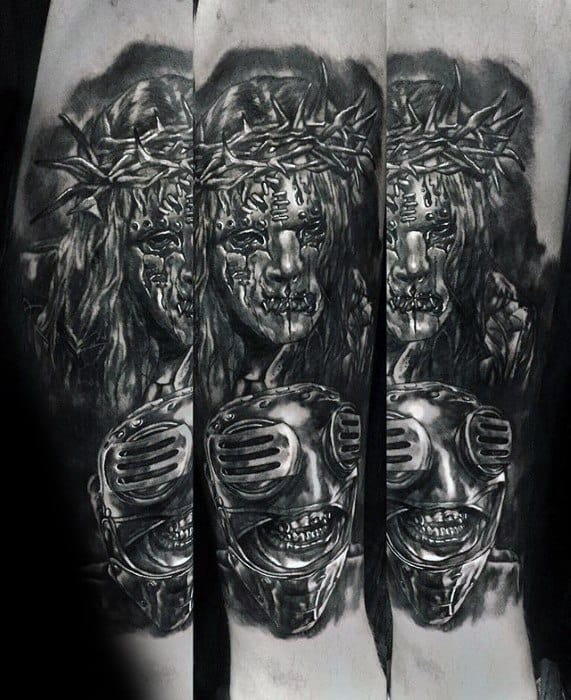 Masculine Forearm Slipknot Tattoos For Men