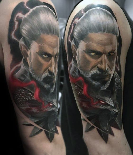 Masculine Gamer Arm Tattoos For Men
