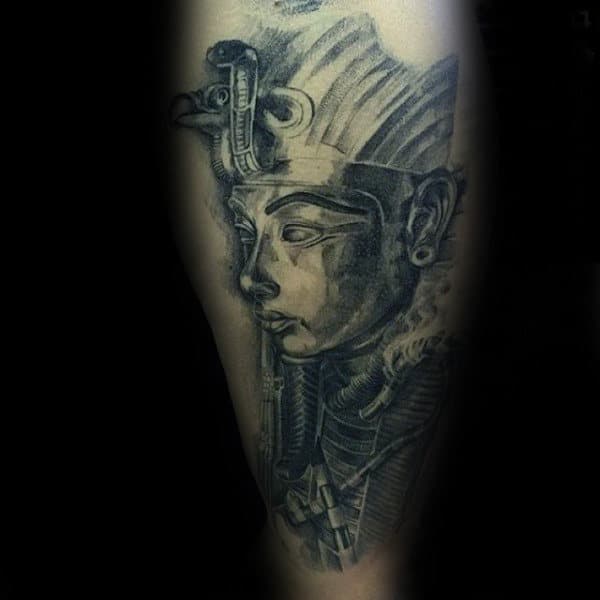 Masculine King Tutankhamun Arm Tattoos For Males