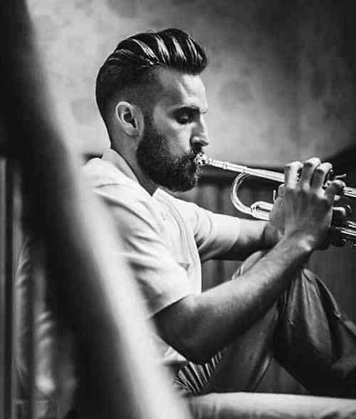 Masculine Man With Modern Hair Style