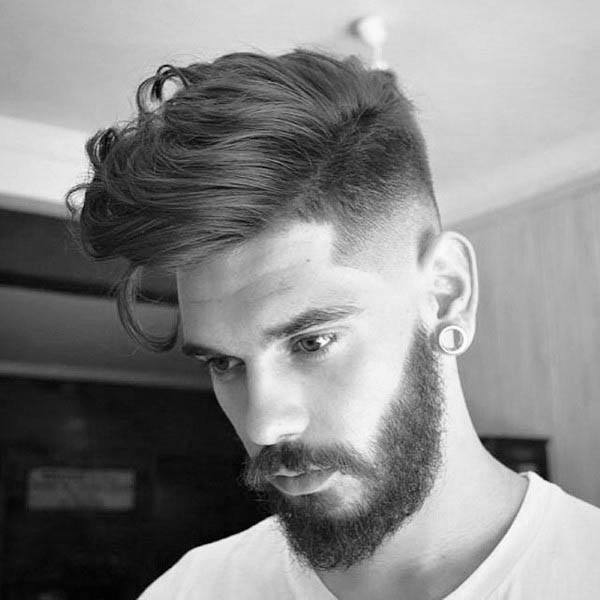Masculine Medium Length Hairstyles For Men With Thick Hair Fade