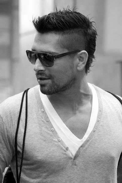 Masculine Mens Faux Hawk Fade