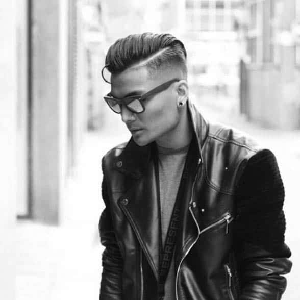 Masculine Mens Greaser Rockabilly Hair Styles Hard Part