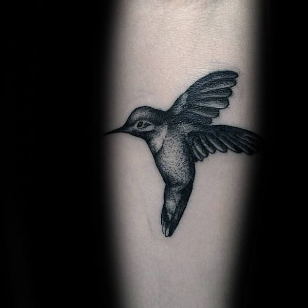 Masculine Mens Hummingbird Inner Forearm Tattoo Designs
