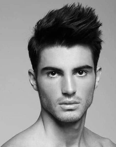 Masculine Mens Medium Hairstyles Thick Hair