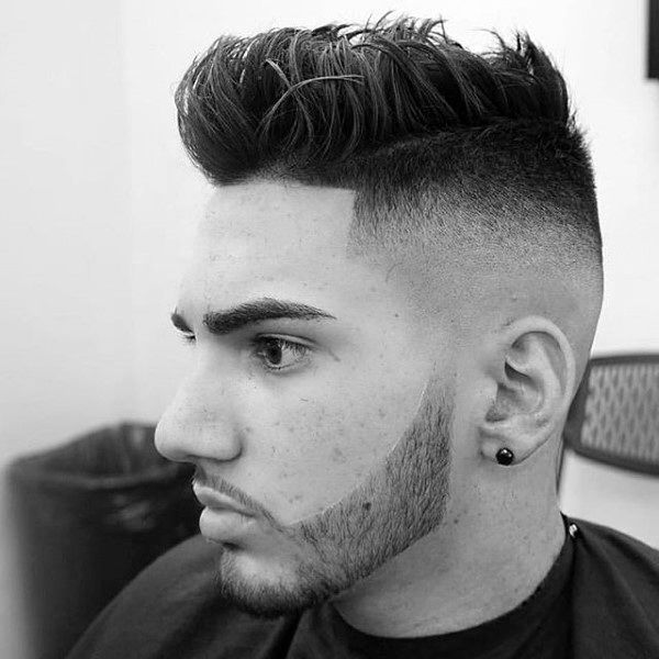 Masculine Mens Short Mohawk Fade