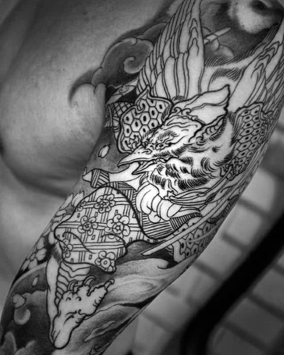 Masculine Outline Tattoos For Men