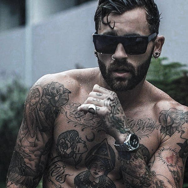 Masculine Short Hair With Beard Styles For Gentlemen