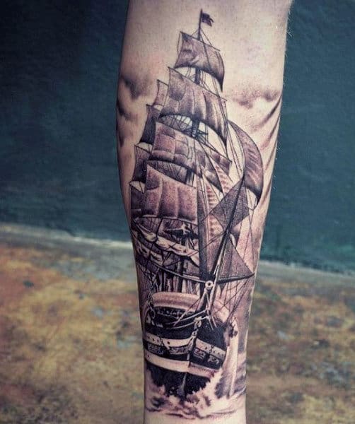 Masculine Wrist Sailors Tattoo For Males