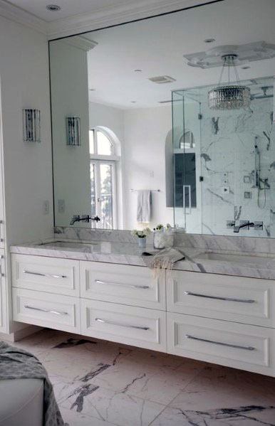 white marble bathroom