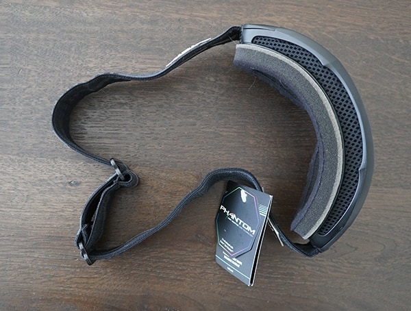 Matte Black Patch Phantom Fire Red Lens Bolle Tsar Ski Goggles