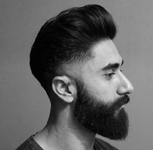 Medium Hair Cuts For Guys With Beards